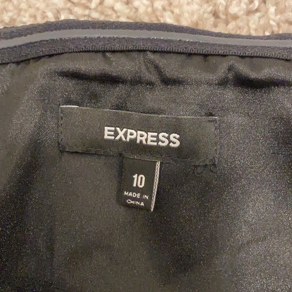 Express mini ruched black dress - Picture 3 of 3